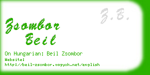 zsombor beil business card